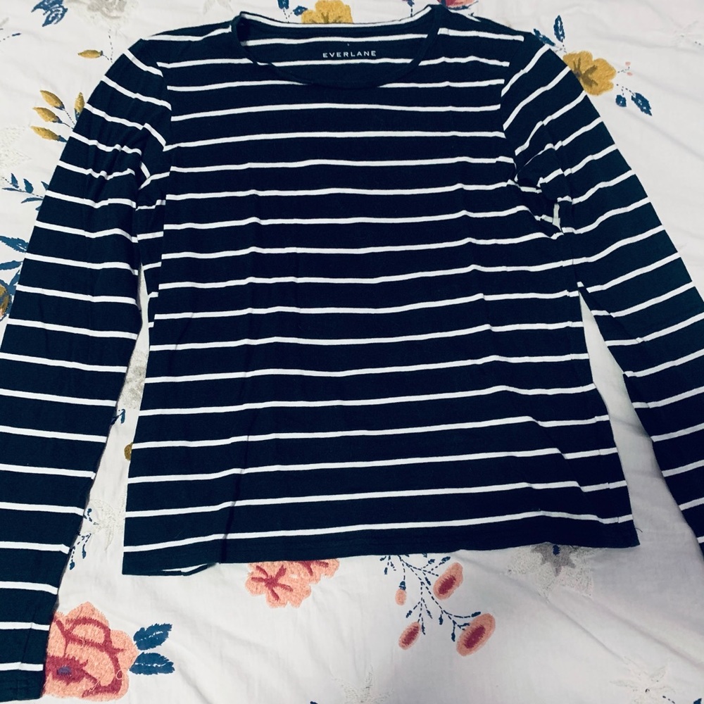Striped Long Sleeve Everlane Top Size S